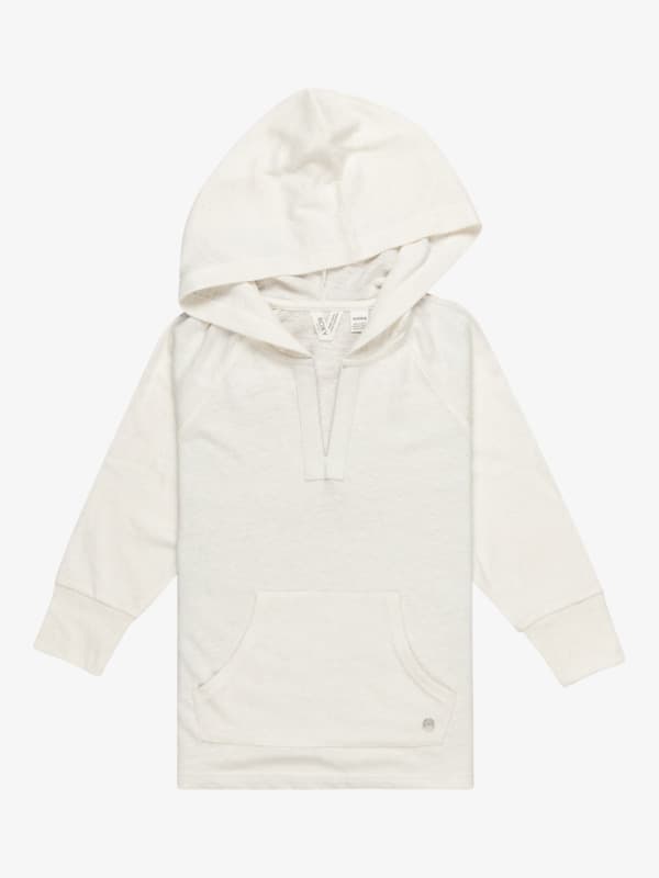 Roxy Destination Surf - Felpa con cappuccio Bianco Ragazza 4-16