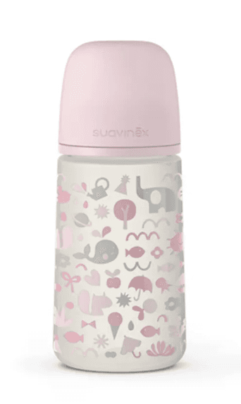 MEMORIES BIBERON 270ML SILICONE TETTARELLA SIMMETRICA PRO ROSA FLUSSO MEDIO 3 MESI+