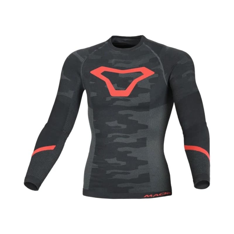 Maglia Intima Tecnica Termica Macna Baselayer Winter Nero Rosso S-M