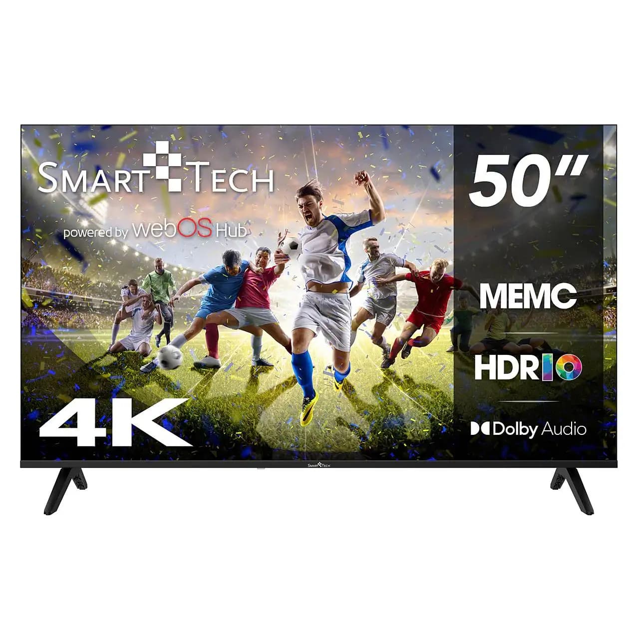 Smart Tech 50" 4K UHD Smart TV WebOS – 50UW02K LED Television, HDR, WiFi, DVB-T2/S2/C, HDMI, USB 50 Inch Ultra HD TV