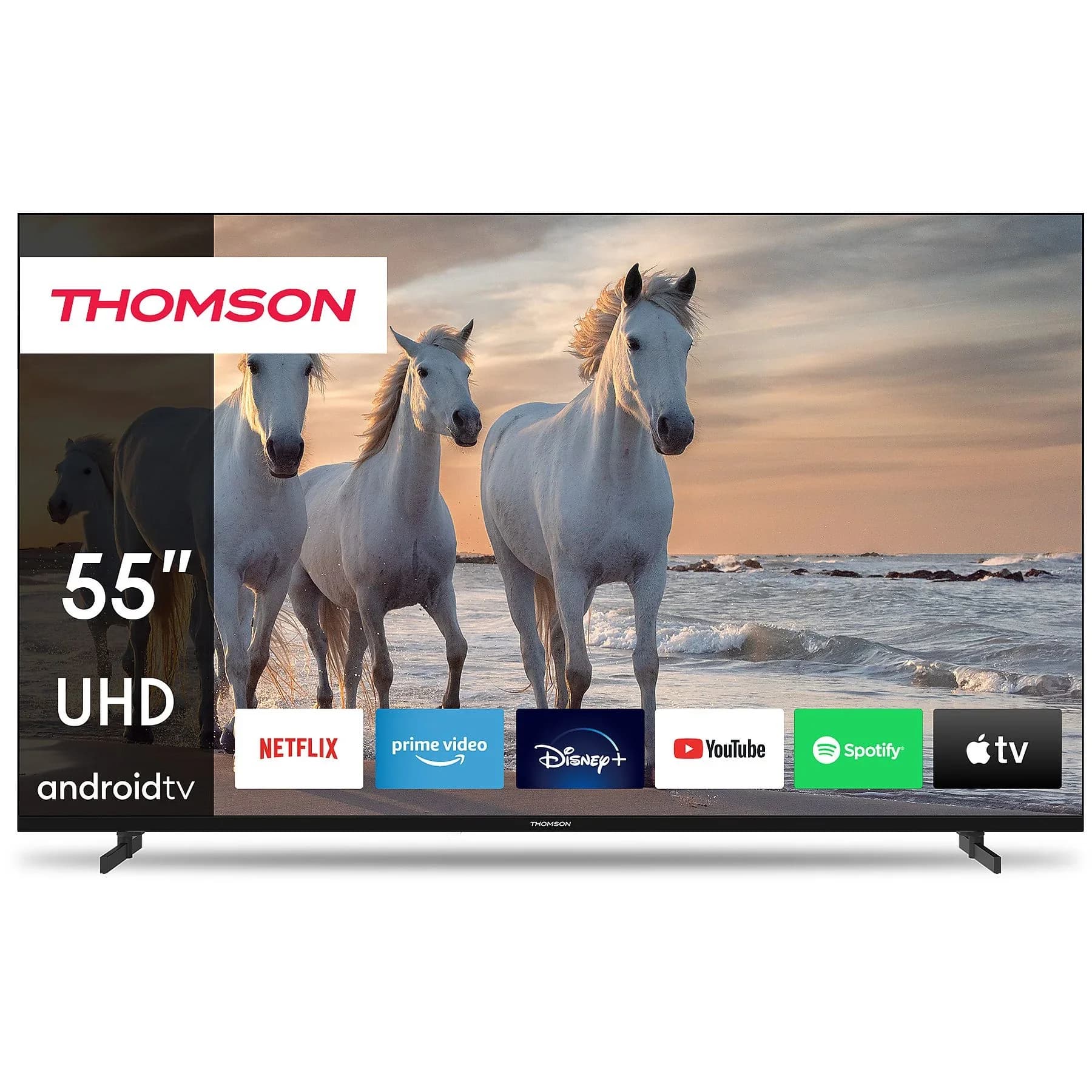 Thomson 55" 4K UHD Smart TV Android – 55UA5S13 LED Television, HDR, Google Android TV, WiFi, DVB-T2/S2/C, HDMI, USB