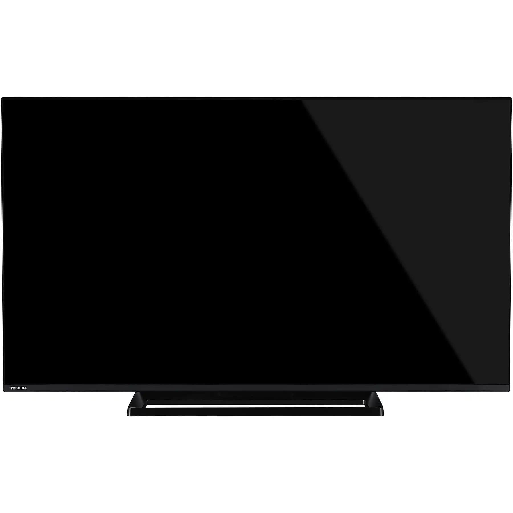 Toshiba 55UV3363DA Smart TV 55" Ultra HD 4K LED, HDR, DVB-T2/S2 HEVC, Wi-Fi, Ethernet, VIDAA OS, 3 HDMI, 2 USB, Dolby Digital, Classe E, Nero