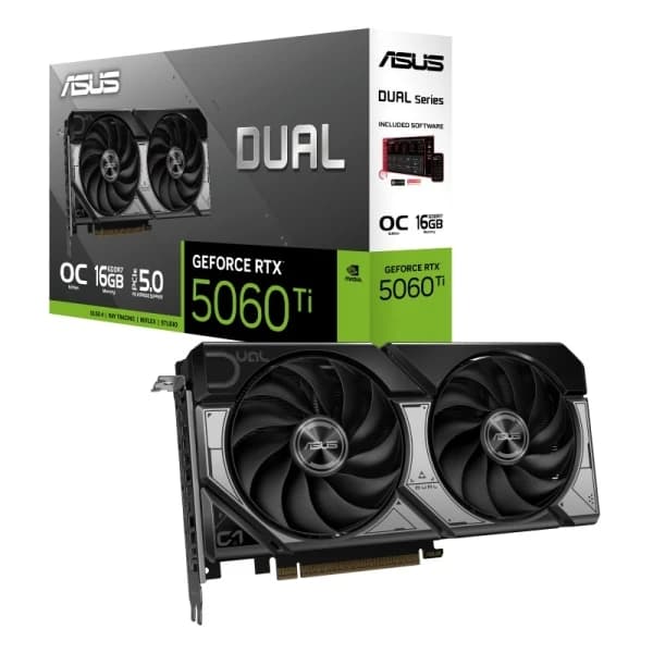 Scheda grafica Asus dual geforce rtx 5060 ti oc edition 16gb gddr7