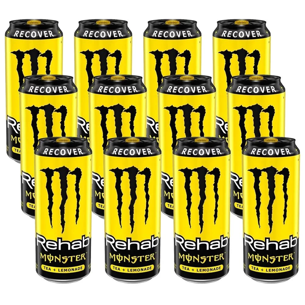 MONSTER REHAB LEMON gusto limone - lattine da 500 ml - Confezione da 12 unità