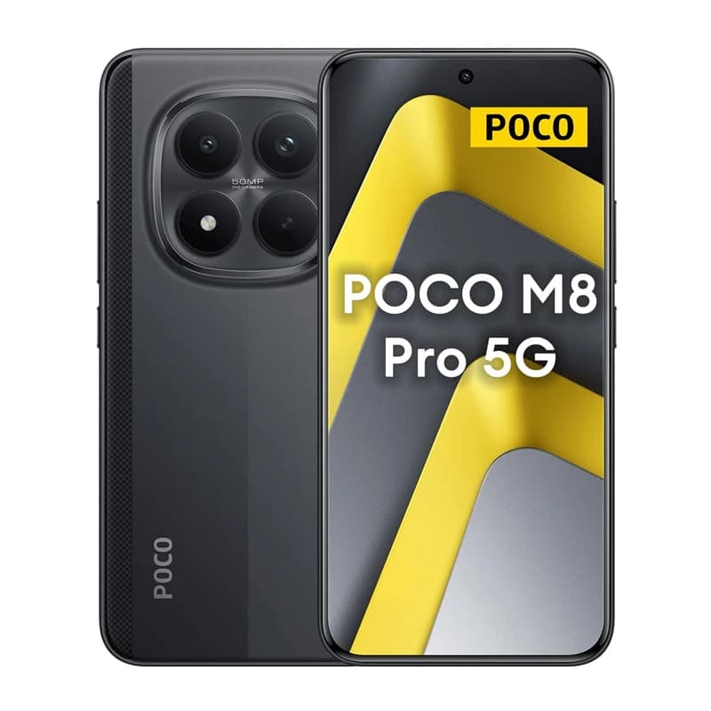 POCO M8 Pro 5G Versione Globale Snapdragon ®   Smartphone 7s Gen 4 con Display AMOLED da 6,83 Pollici 1,5K, Batteria Massiccia da 6500mAh e NFC