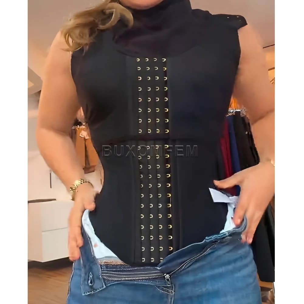 Body modellante da donna con chiusura frontale, senza cuciture, Fajas Colombianas, nuovo controllo pancia e contenimento vita