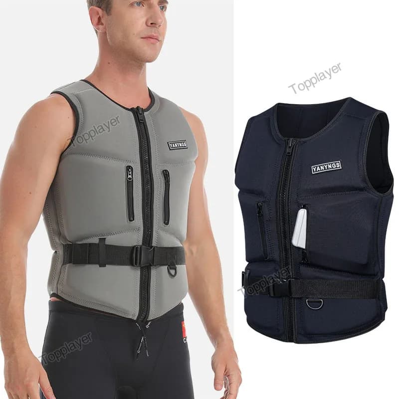 Giubbotto di salvataggio Wake Surf Impact Giubbotto di salvataggio in neoprene Gilet di salvataggio Wakesurf Comp ma ottimo per tutte le attività di