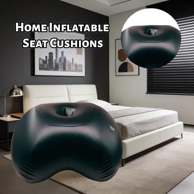 Cuscino per Gambe da Allattamento Nero, Gonfiabile, con Accessori Gonfiabili, Comodo e Durevole, con Imbottitura per Gambe
