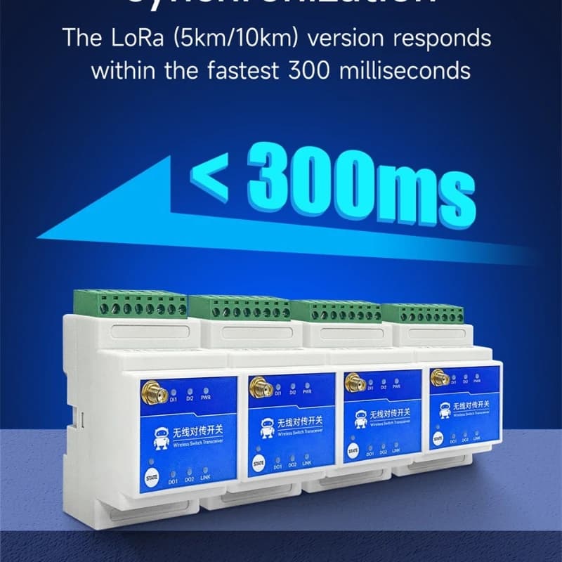 Interruttore di trasmissione remota wireless 1/2/4/8 vie 868/915 MHz CDEBYTE E860-DTU Serie 5KM/10KM Grado industriale DC8-28V