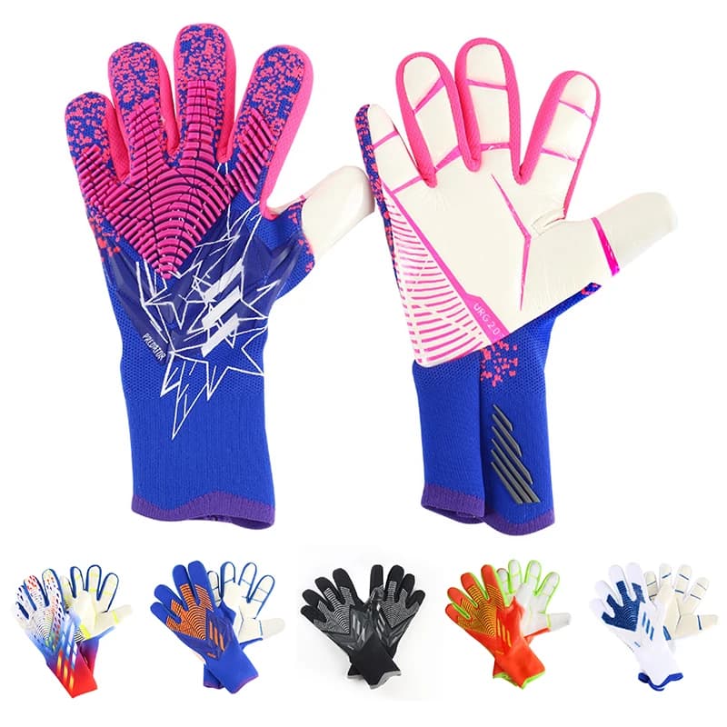 Guanti da Portiere in Lattice Traspirante, Protezione per le Dita per Tutte le Condizioni Atmosferiche, per Uomini Donne Bambini, Allenamento e