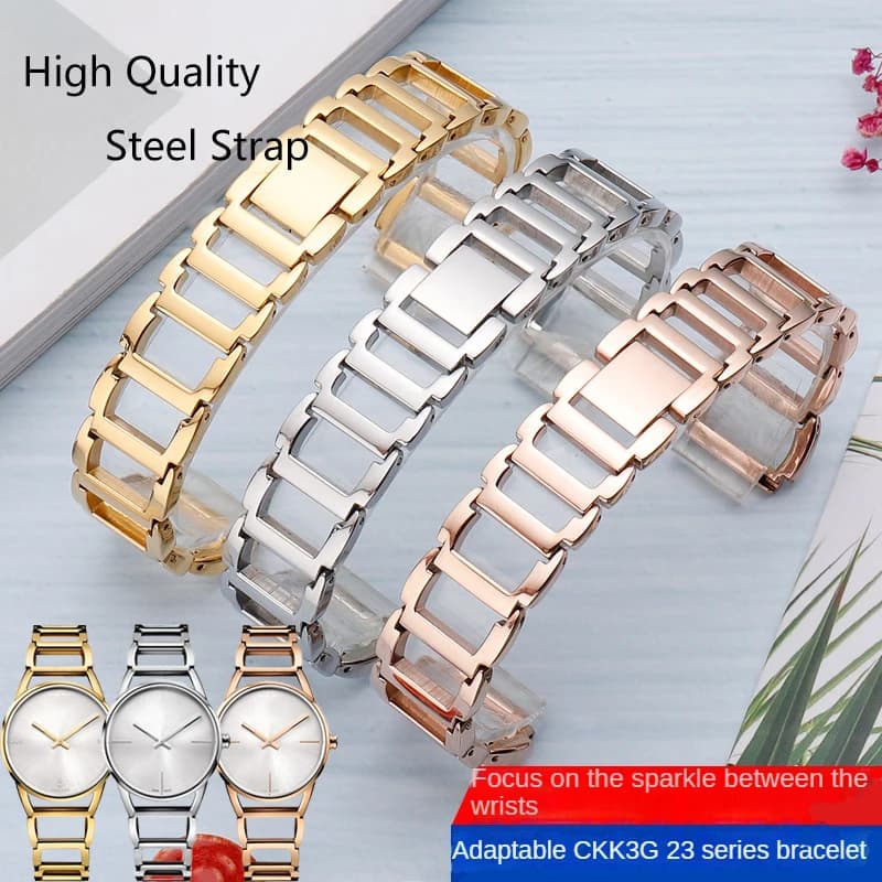 Per cinturino in acciaio CK K3G223626 K3G231/6 muslimawei B3 B6 serie B7 cinturino per orologio in acciaio di precisione scavato cinturino da 16mm