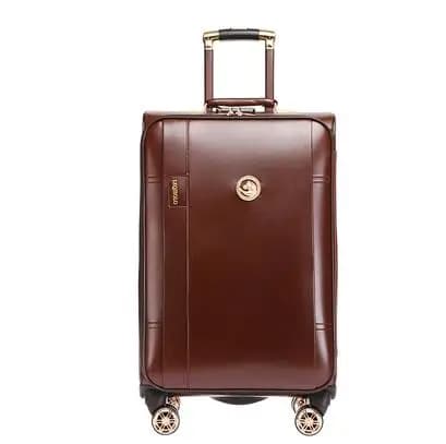 Valigia da 20 pollici in pelle PU da uomo borsa da viaggio con ruote da viaggio borsa da Spinner valigia da 24 pollici borsa da viaggio borsa da
