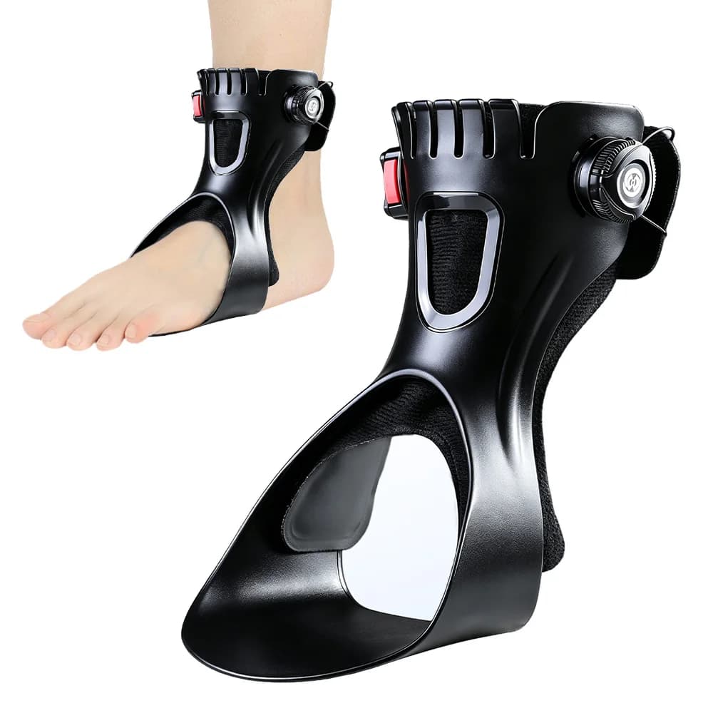 Ortesi per piede cadente AFO, supporto per caviglia con comoda manopola regolabile per emiplegia, ictus, camminata con le scarpe
