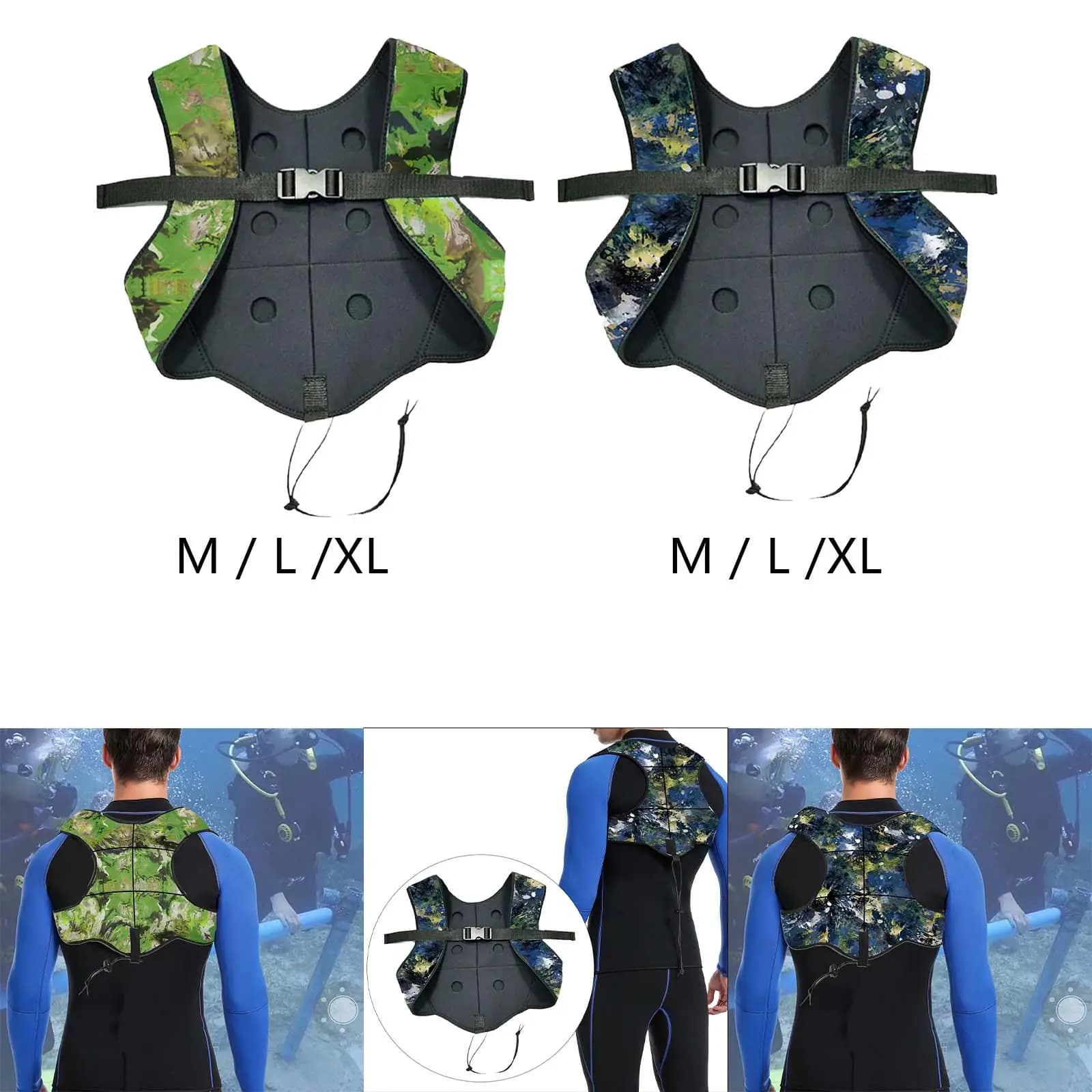 Gilet per pesi da immersione Gilet professionale per adulti per la pesca subacquea
