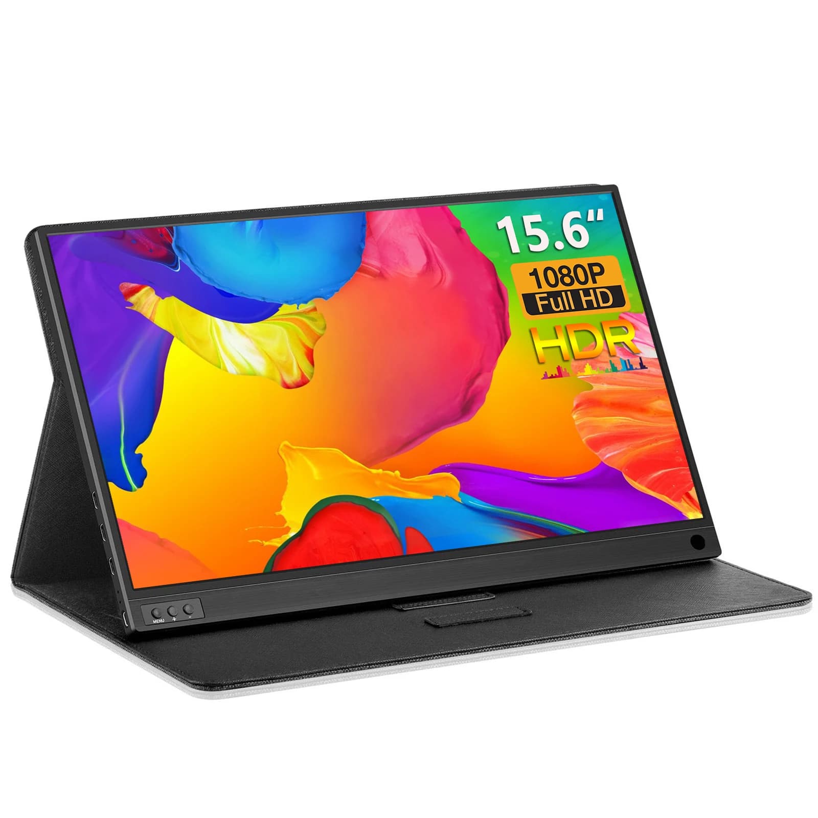 ZEUSLAP Monitor portatile da pannello IPS da 15,6 pollici 1920*1080P 60Hz per telefono, NS, laptop, secondo schermo per PC, monitor di estensione per