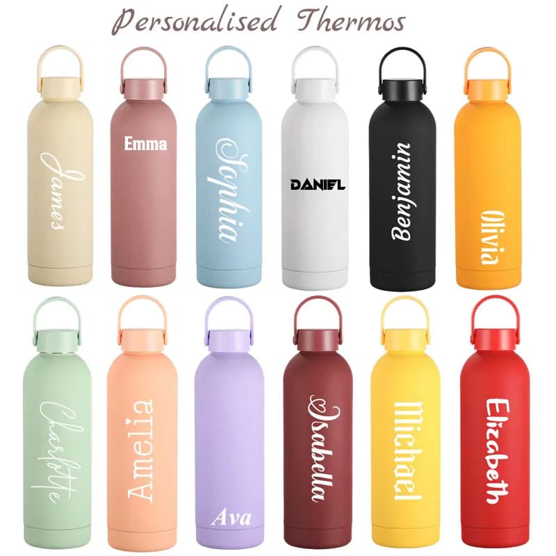 Thermos personalizzato Boccetta sottovuoto grande Bottiglia thermos in acciaio inossidabile Bottiglia d'acqua per sport all'aria aperta Tazza da