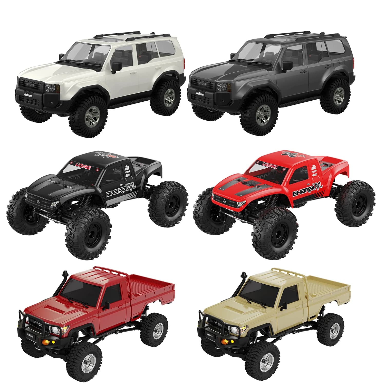 UDIRC 1/18 1/24 UCX1804PRO UCX1802PRO UCX2404PRO Auto da Arrampicata Fuoristrada ad Alte Prestazioni con Motore Meccanico Brushless