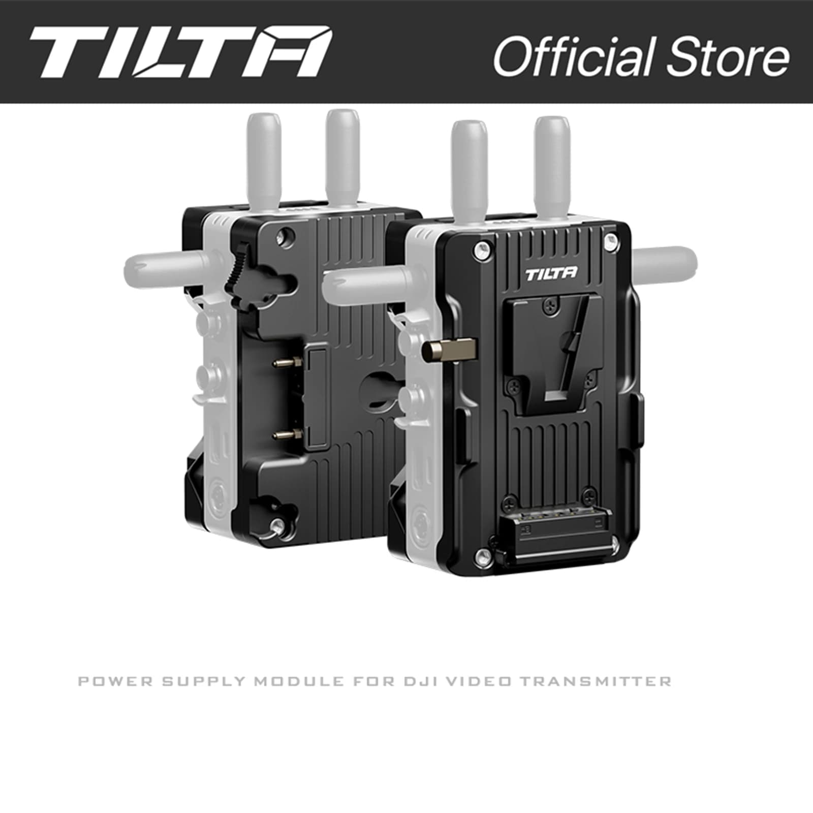 Modulo di alimentazione TILTA TGA-DVT per trasmettitore video DJI con attacco a V e supporto dorato