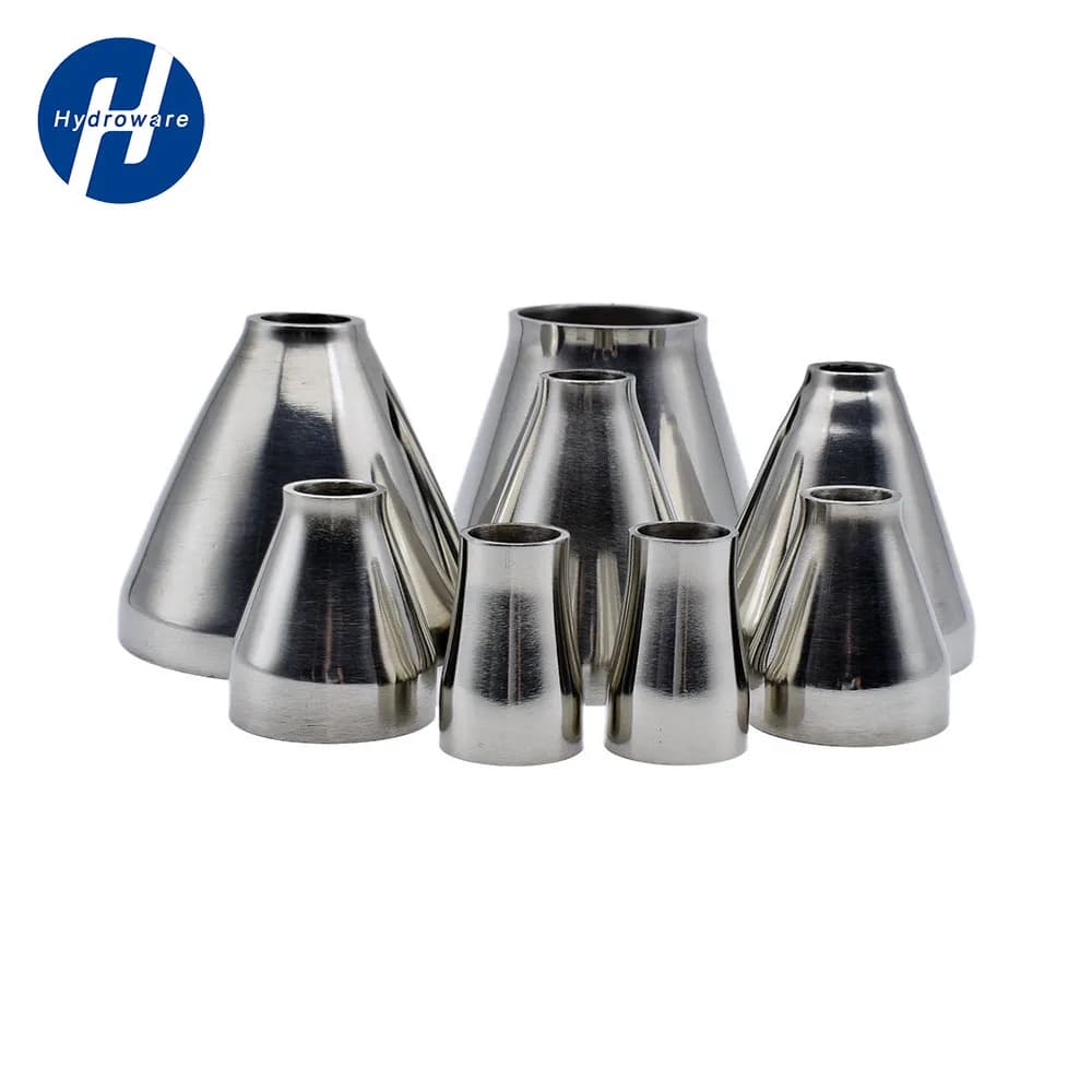 Riduttore Sanitario in Acciaio Inox SS304/316 - 19-102mm OD Saldato Concentrico a Flusso Liscio Resistente alla Corrosione per Homebrewing, Alimenti e