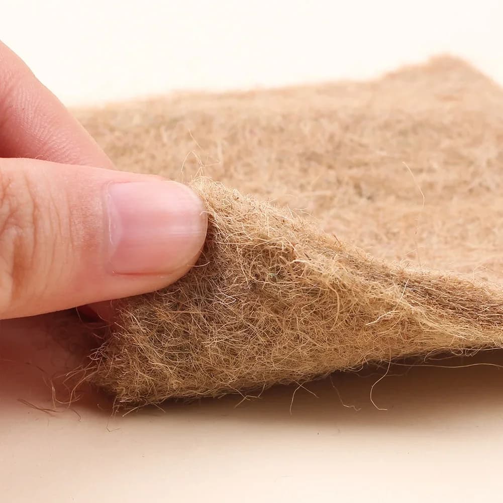 10 Tappetini in Fibra di Canapa per Coltivazione Idroponica, Microgreens e Germinazione, 25x25cm 25x50cm, Kit Ecologico