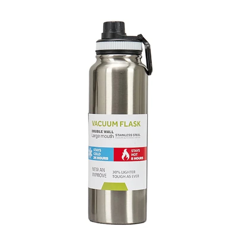 Borraccia Termica in Acciaio Inossidabile da 600/800/1000ML, Tazza Termica da Auto, Thermos Sottovuoto, Mantiene Freddo e Caldo, Tazza Termica