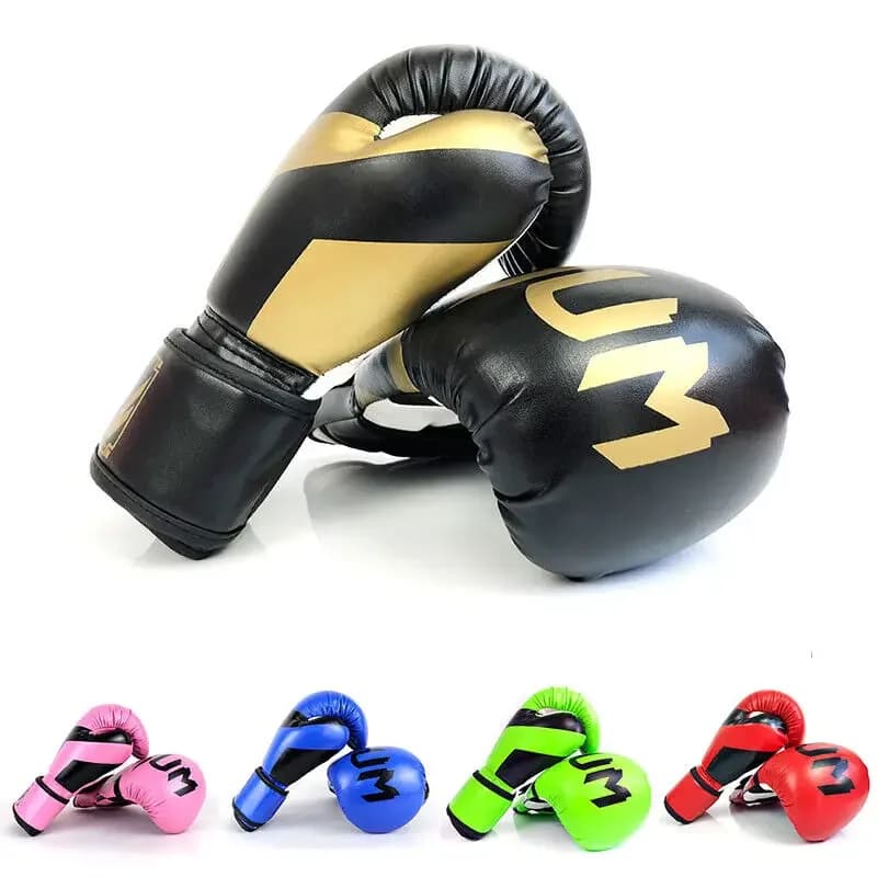 Guantoni da boxe Allenamento professionale per adulti Boxe Sanda Sandbag Guanti da combattimento Muay Thai 6OZ 12OZ Plus Size