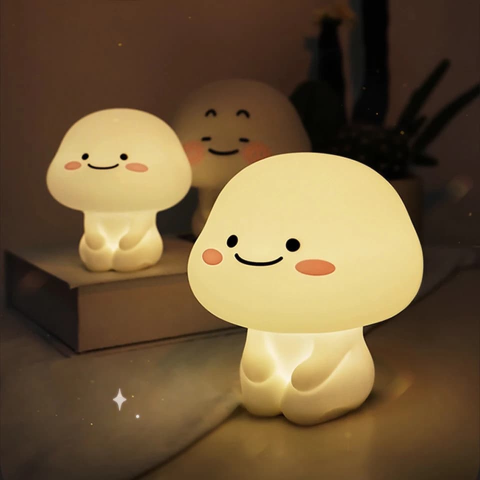 Cute Baby Night Light dimmerabile ricarica Usb camera da letto comodino Nightlight cura degli occhi delicata sulla pelle lampada per bambini regalo