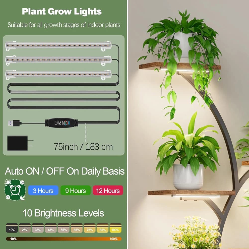 La luce per coltivazione di piante a LED per interni con luce rossa blu Interfaccia USB Timer automatico La regolazione intelligente può attaccare la