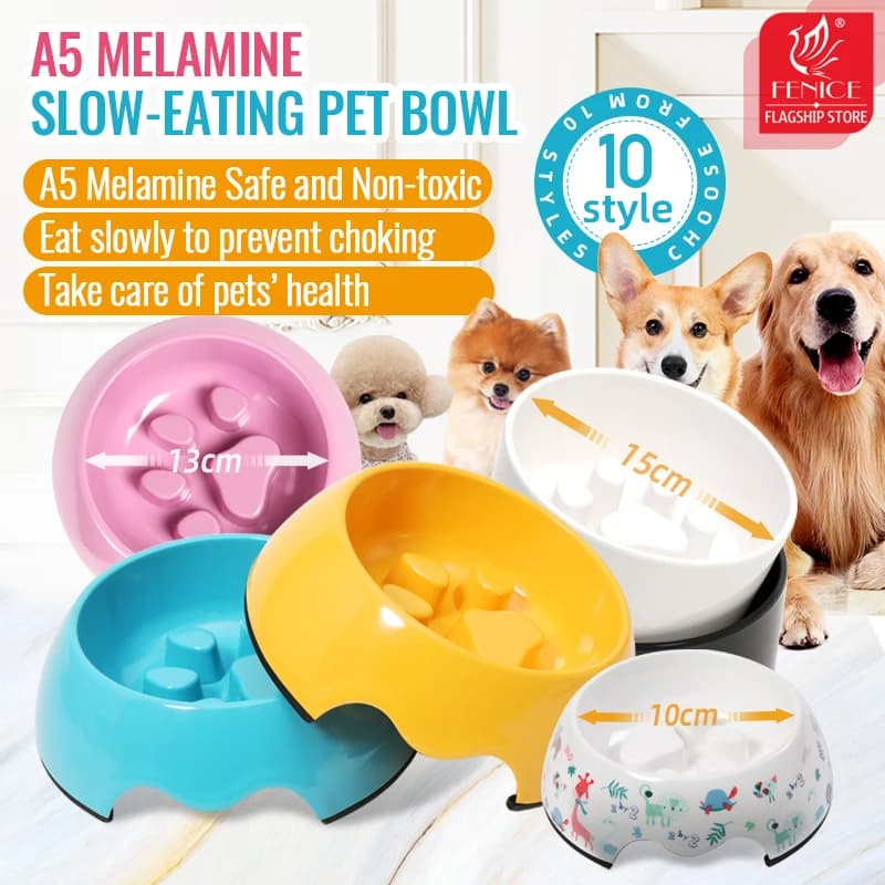 Ciotole per mangiare lentamente ciotola speciale antiscivolo Anti-soffocamento Anti-ribaltamento per cani Bichon Frize, Corgi,Teddy, Bulldog francese
