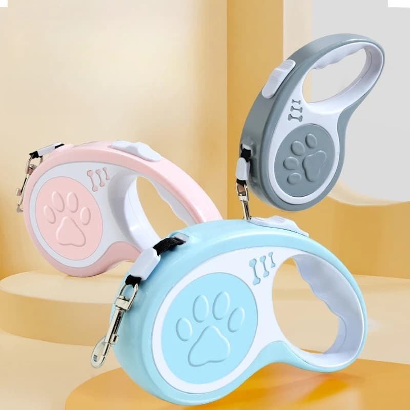 Guinzaglio Retrattile per Cani Anti-Fuga e Anti-Shock, Automatico, per Cani di Piccola e Media Taglia, Corda di Trazione Regolabile