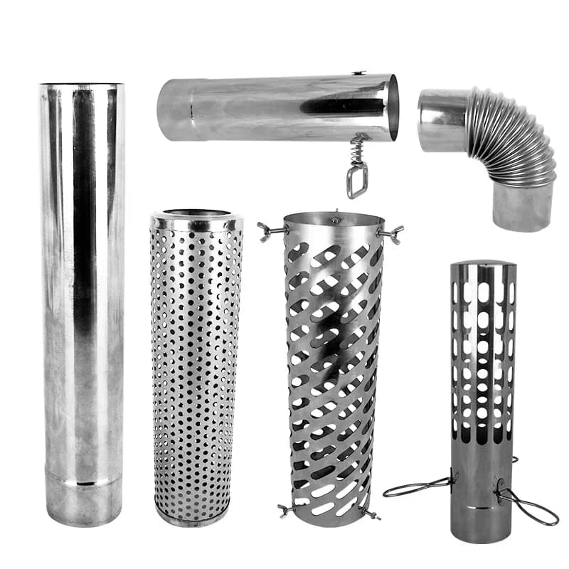 Accessorio per stufa a legna da esterno per tenda in tubo resistente alla temperatura in acciaio Parti per tubi per camino estese