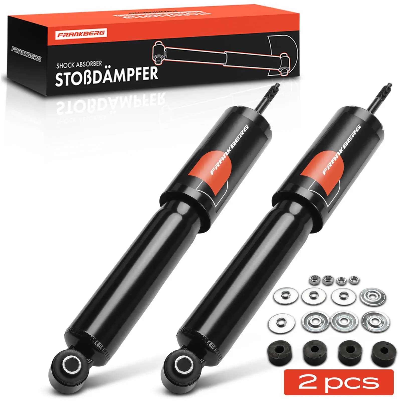 Frankberg 2x Ammortizzatore a Pressione di Gas per Asse Anteriore Sinistro e Destro per Ford Ranger ET Mazda BT-50 Pick-up CD UN 340023