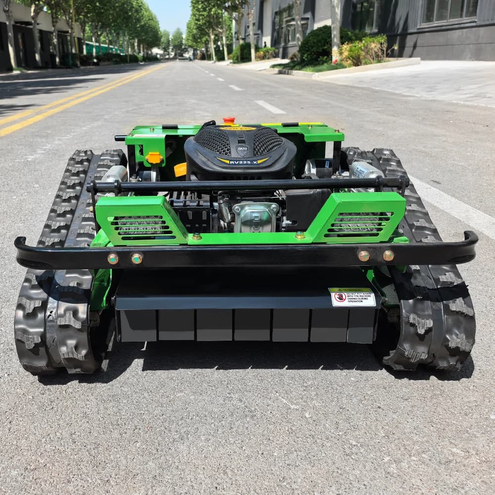 Robot Rasaerba Cingolato YG con Telecomando, Alta Efficienza, 2 in 1: Tagliaerba e Spazzaneve per Giardino