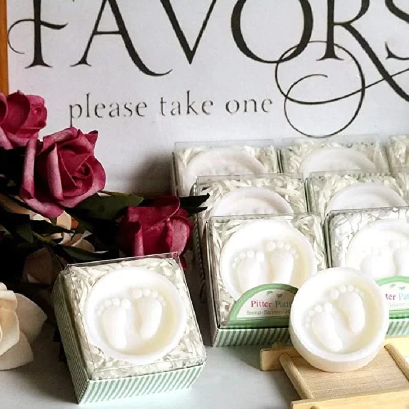 20 pezzi di sapone per i piedi fatto a mano per la festa di nozze compleanno Baby Shower souvenir regalo favore nuovo