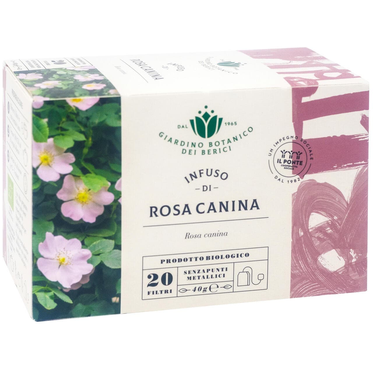 Berici-infusi - infuso biologico alla rosa canina 40 g (contiene 20 filtri)