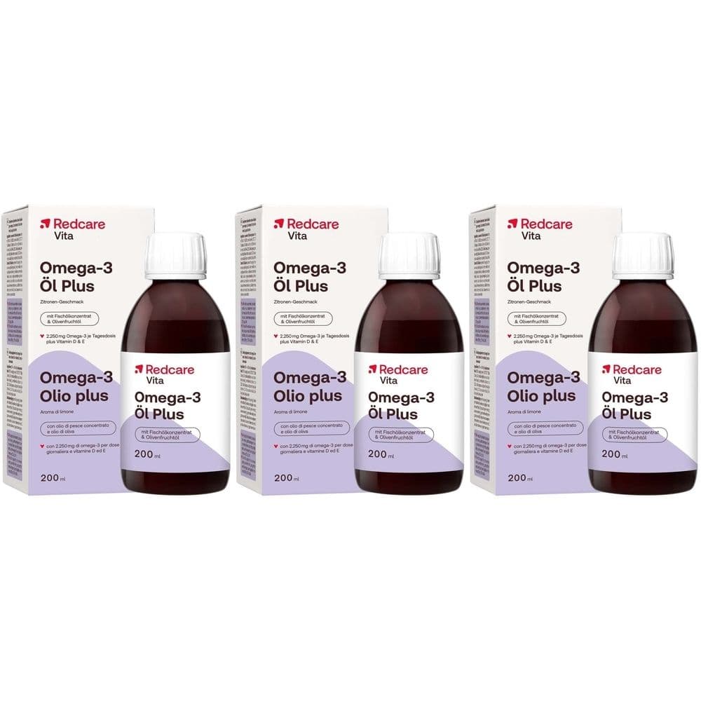 Redcare Vita Omega-3 Olio Plus 3x200 ml Olio