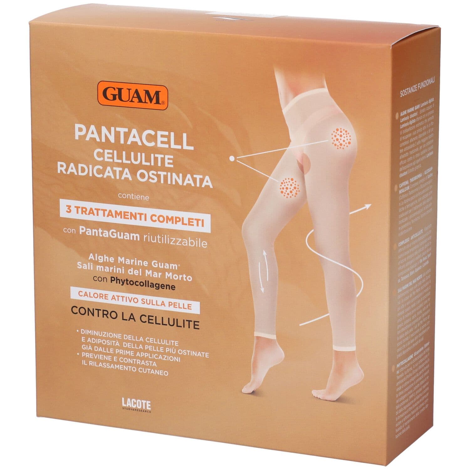 GUAM® Pantacell Cellul Radicata 3 Pezzi + Pantalone Saunetta 1 pz Altr