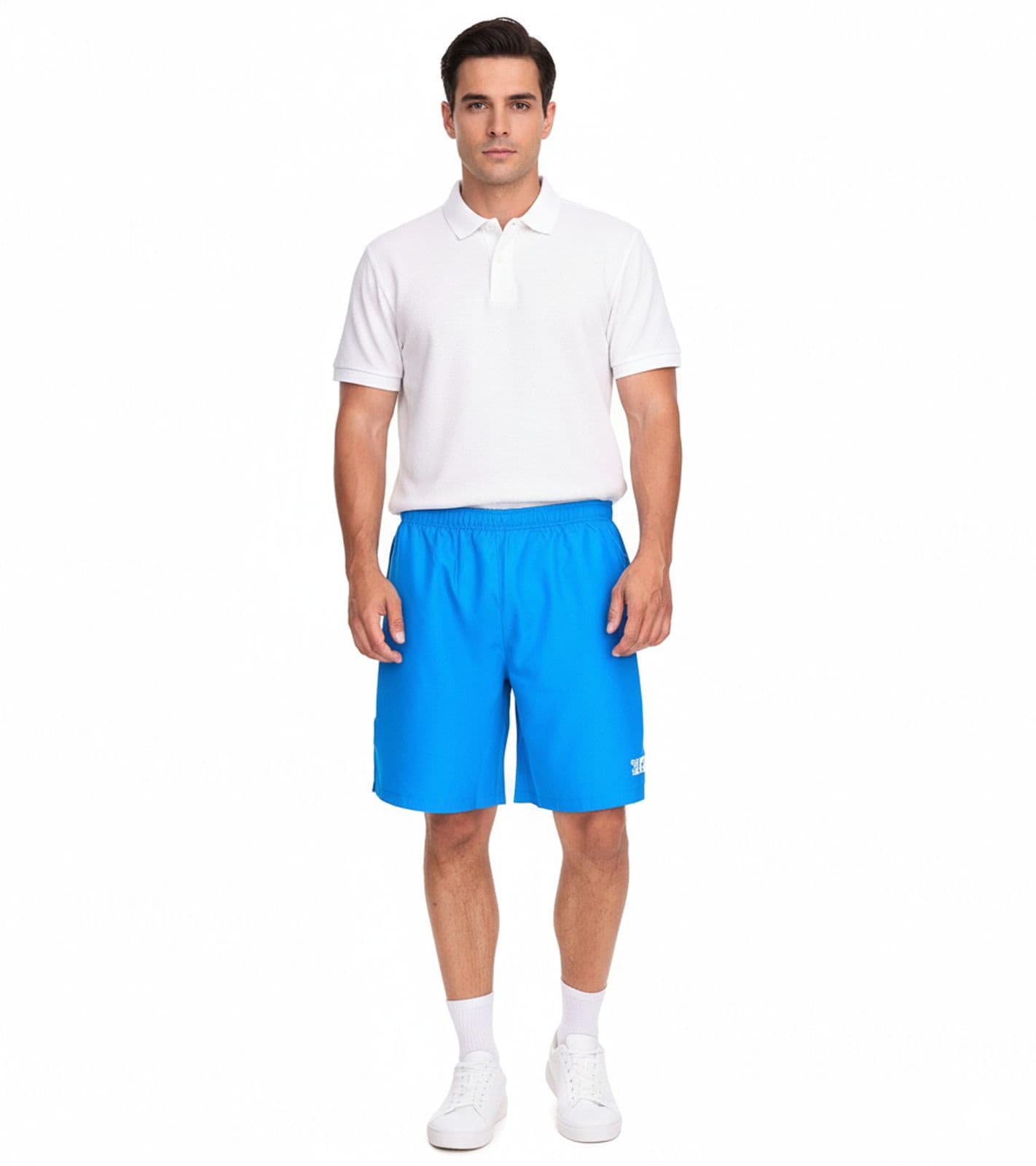 Outfitter OCEAN FABRICS pantaloncini da allenamento per uomo pantaloni sportivi sostenibili Tahi Match OUT-M-1032-OTW Blu