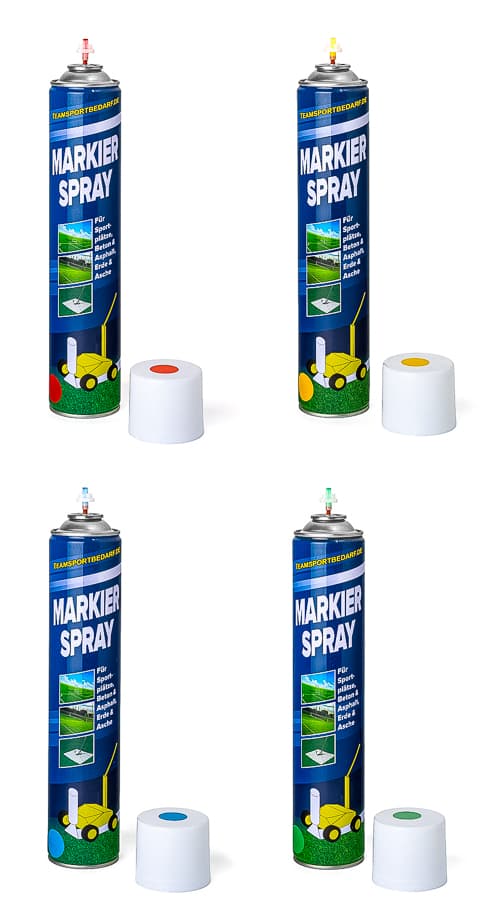 Sports field marking paint (750ml spray) - 4 colors