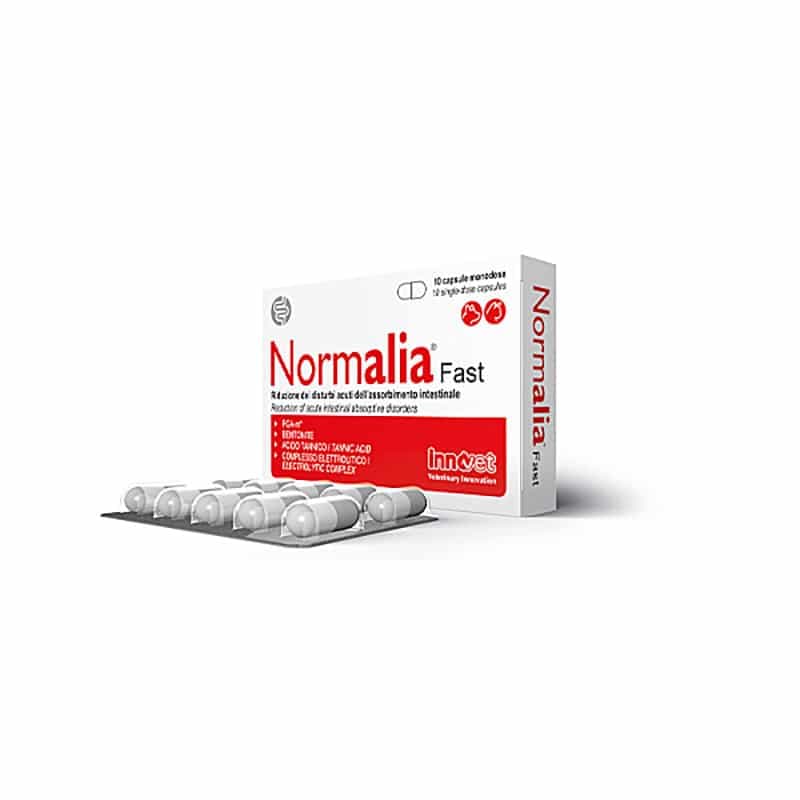 NORMALIA FAST (10 cpr) - Compresse per la riduzione dei disturbi gastrointestinali acuti in cani e gatti
