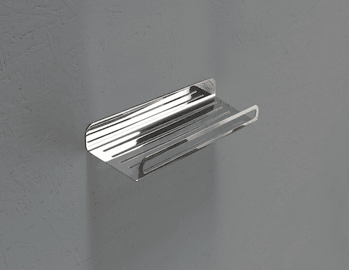 Griglia rettangolare cm.40 acciaio lucido Cut | Moderno | Capannoli