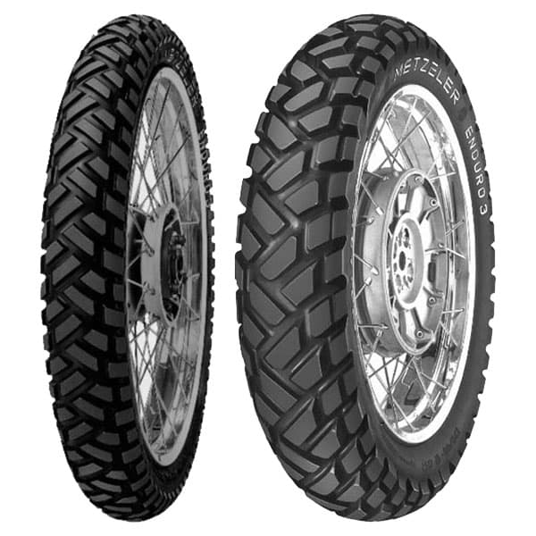 COPPIA GOMME METZELER 90/90-21 54S + 120/80-18 62S ENDURO 3 SAHARA