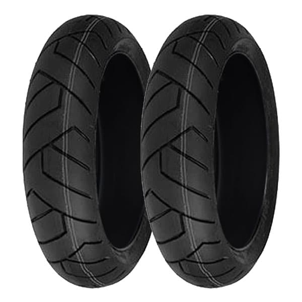 COPPIA GOMME VEE RUBBER 110/90-12 64P + 130/90-10 70L VRM-119