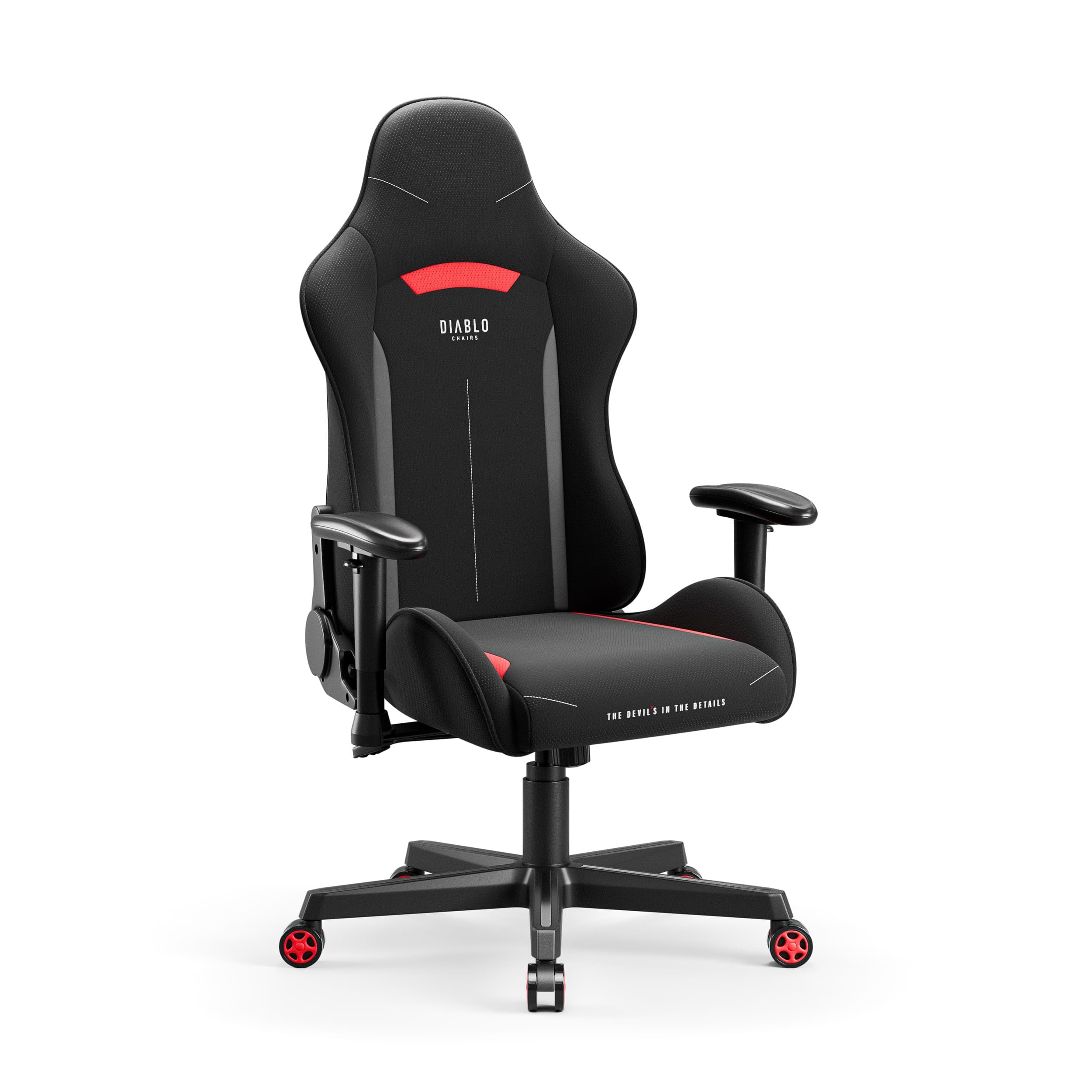 Sedia girevole da gaming Diablo X-Starter nera e rossa