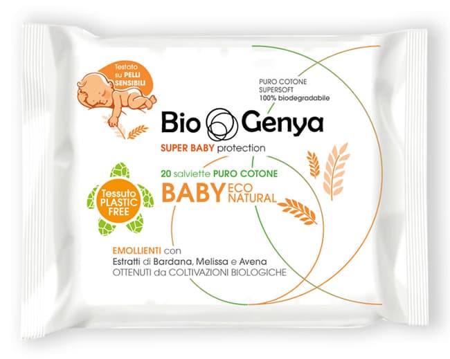 BIOGENYA ECO NATURAL SALVIETTINA BABY COTONE 20 PEZZI
