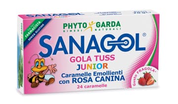 Sanagol - Gola Tuss Junior - Named - 24 caramelle - Integratore alimentare per il benessere della gola dei più piccoli