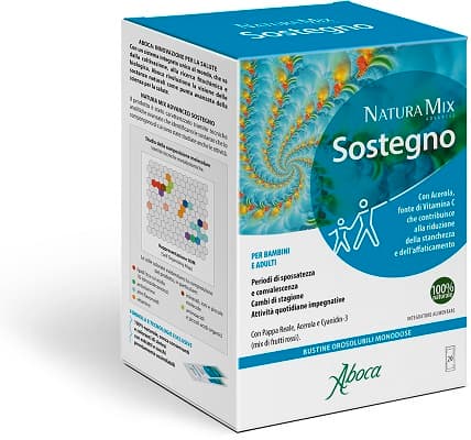 Natura Mix Advanced Sostegno - Aboca - 20 bustine - Integratore alimentare che aiuta a ritrovare il tuo Sostegno con il Multinaturale