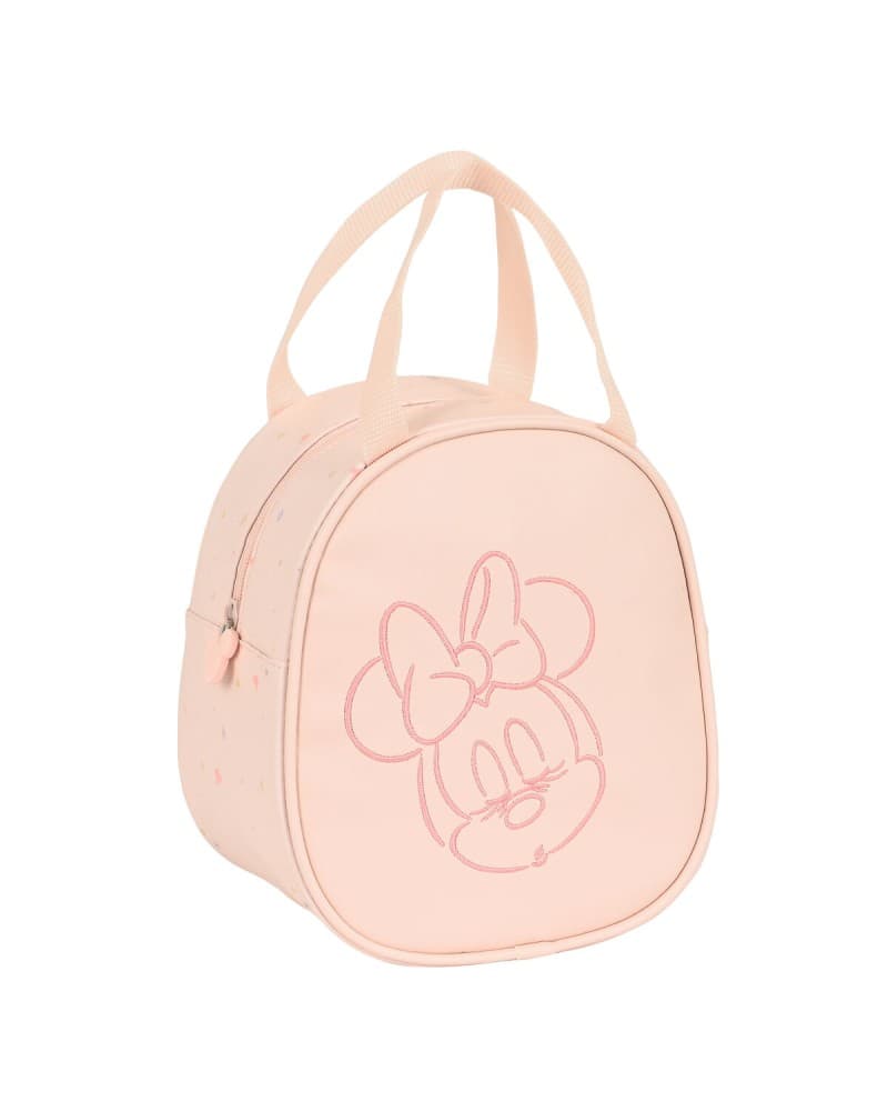 Portamerenda Termico Minnie Mouse - 19x22x14cm, Rosa - Scuola/Viaggio