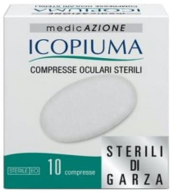 Icopiuma Compresse Oculari Adesive Tnt 6,5 x 9,5 cm 10 Pezzi