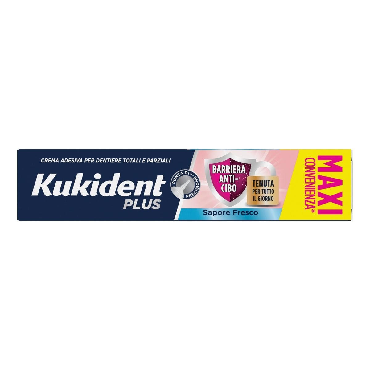 Kukident Plus Pasta Adesiva Barriera Anti Cibo Gusto Neutro 57g